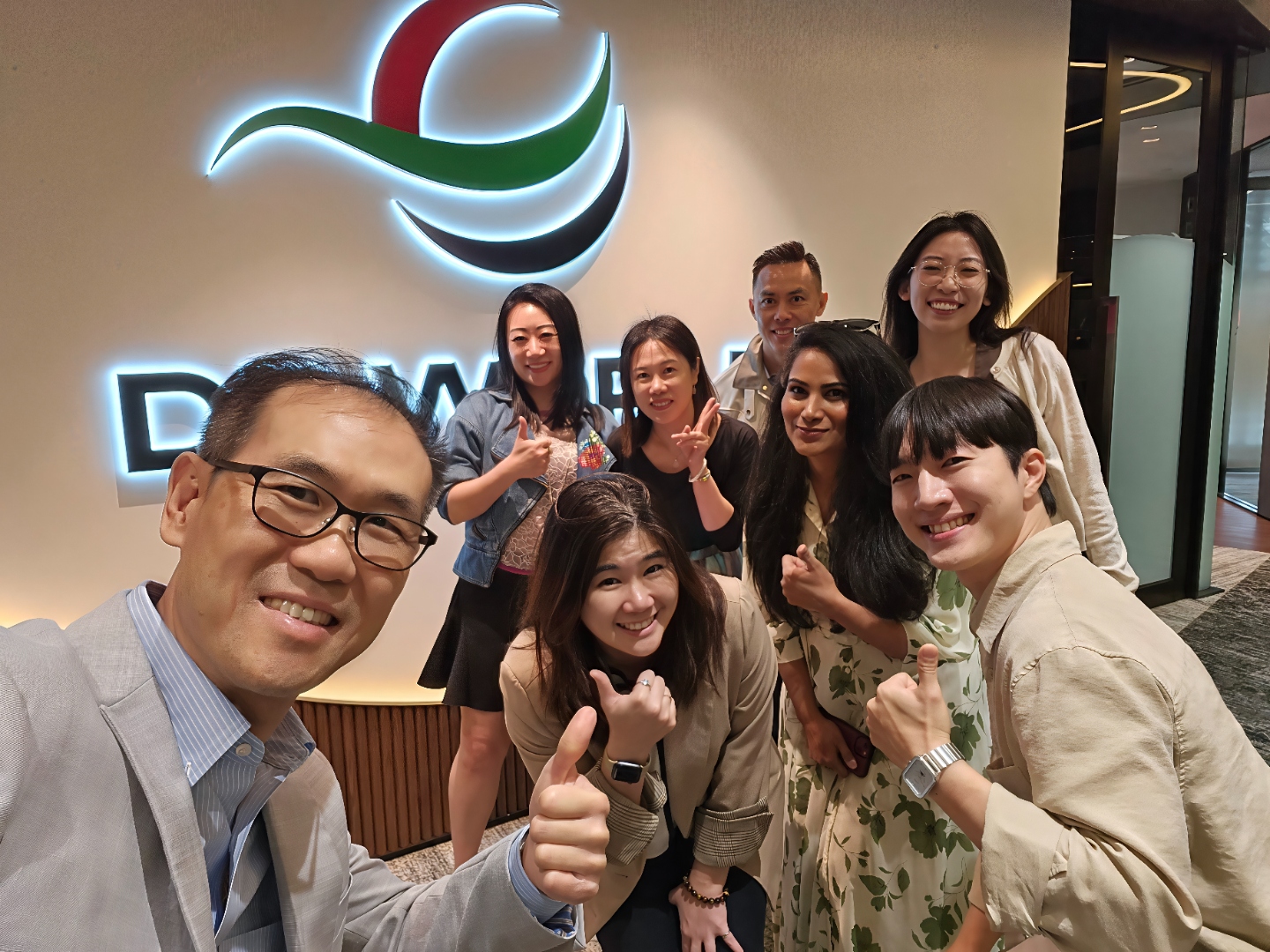 DP World APAC group photo after AI training